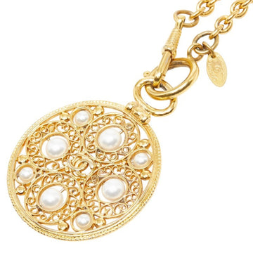 Chanel Cc Logo Chain Pendant Necklace