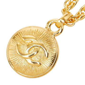 Chanel Cc Logo Chain Pendant Necklace