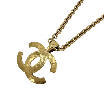Chanel Cc Logo Pendant Necklace Metal