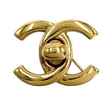 Chanel Cc Logo Turnlock Brooch Metal