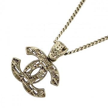 Chanel Cc Logo Pendant Necklace Metal