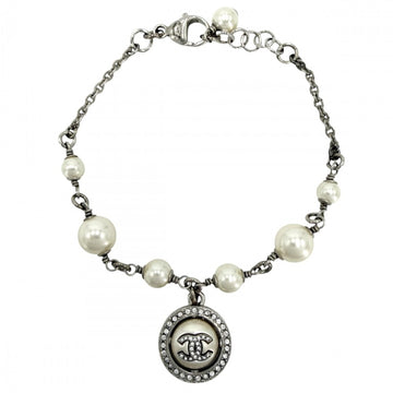 Chanel Cc Logo Bracelet Sterling Silver