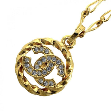 Chanel Cc Logo Chain Circle Pendant