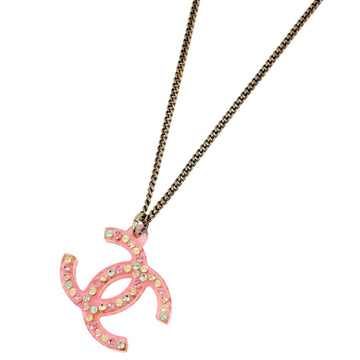 Chanel Cc Logo Pendant Necklace Metal