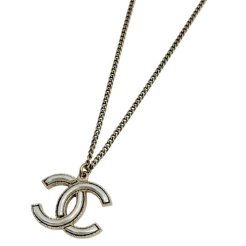 Chanel Cc Logo Pendant Necklace Metal