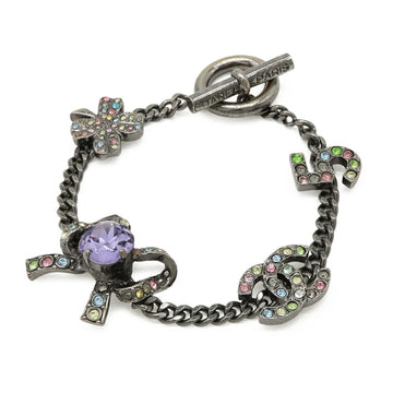 Chanel Cc Logo Chain Clover Bracelet