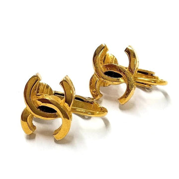 Chanel Cc Logo Clip-On Earrings Metal
