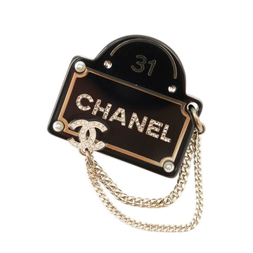 Chanel Cc Logo Brooch Metal