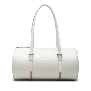 Burberry Leather Barrel Shoulder Bag