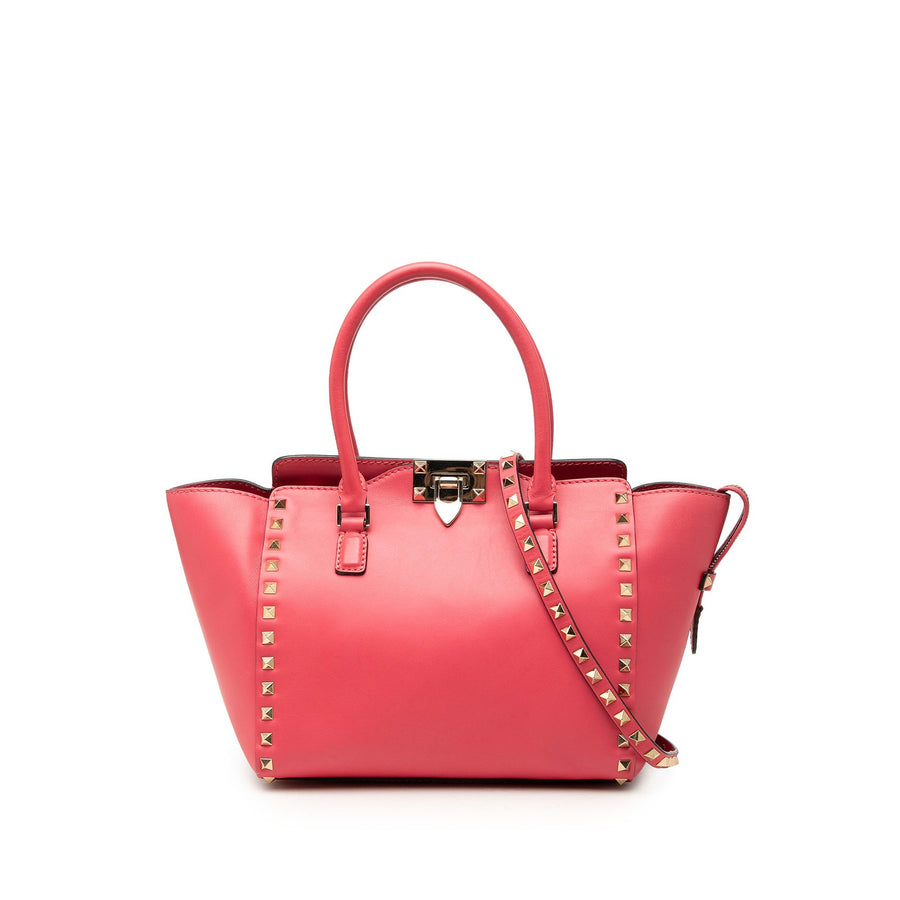 Valentino Small Leather Rockstud Trapeze