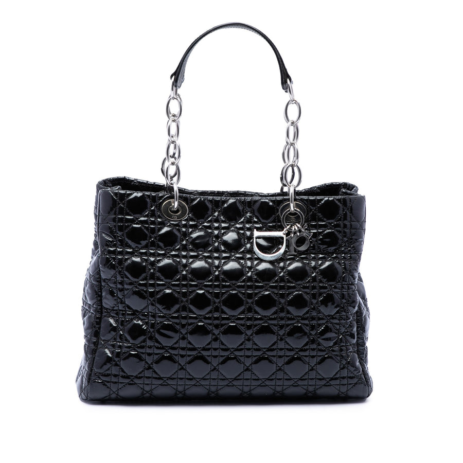 Dior Large Patent Cannage Lady Soft