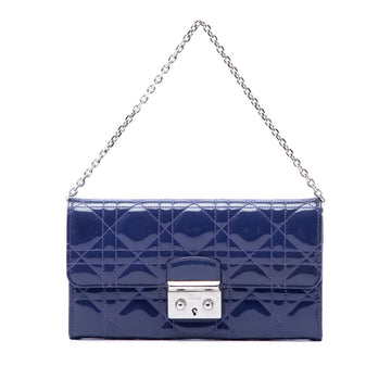 Dior Patent Cannage Miss Wallet On Chain