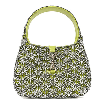 Gucci Calfskin Crystal Small Jackie Hobo