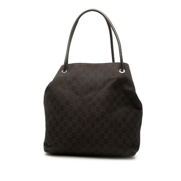 Gucci Gg Denim Gifford Tote Pre-Loved
