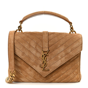 Saint Laurent Suede Matelasse Chevron
