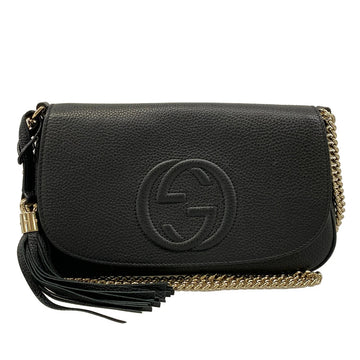 Gucci Soho Black Leather Shoulder Bag
