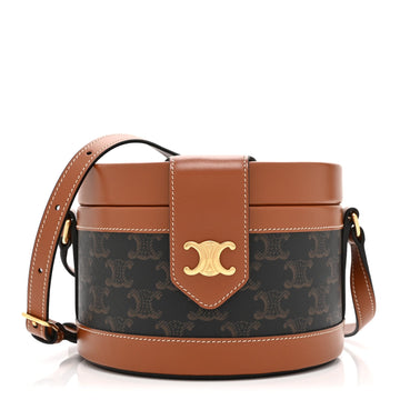 Celine Calfskin Triomphe Canvas Medium