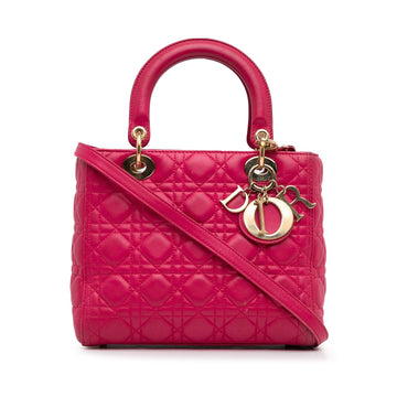 Dior Medium Lambskin Cannage Lady Pre-