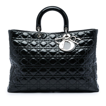 Dior Extra Large Patent Cannage Lady