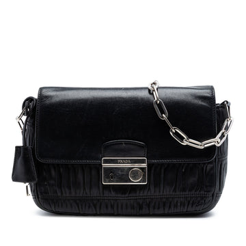 Prada Nappa Gaufre Sound Lock Shoulder