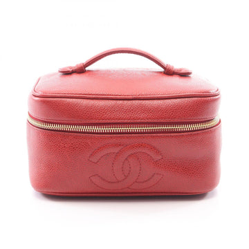 Chanel Coco Mark Vanity Handbag Grained