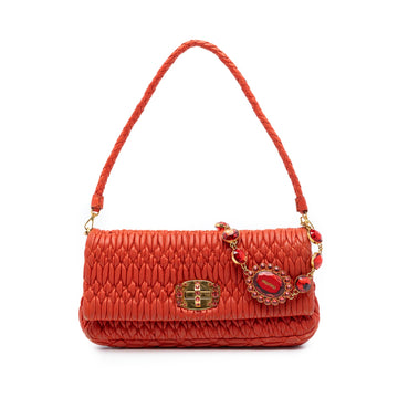 Miu Matelasse Nappa Crystal