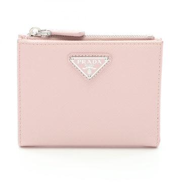 Prada Saffiano Triang Bi-Fold Wallet