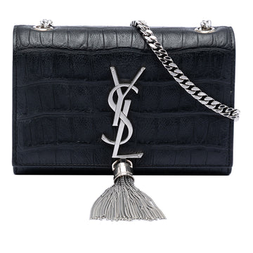 Saint Laurent Small Croc Embossed