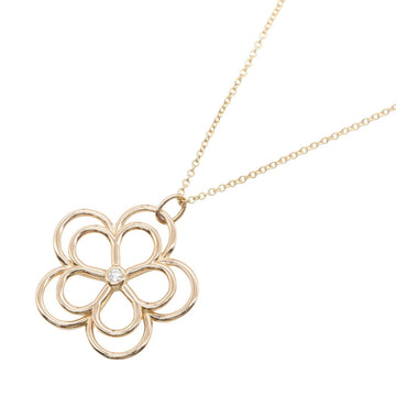Tiffany＆Co Open Flower Diamond Necklace