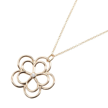 Tiffany＆Co Open Flower Diamond Necklace