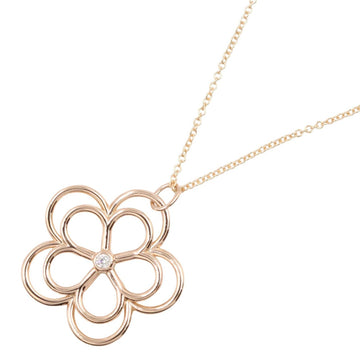Tiffany＆Co Open Flower Diamond Necklace