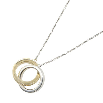 Tiffany＆Co W-Ring Necklace Pendant 18Kyg