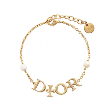 Christian Dior Logo Bracelet Gold Plated
