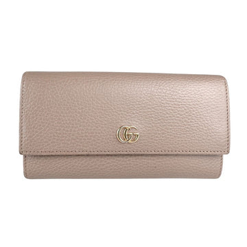 Gucci Gg Marmont Long Wallet Beige
