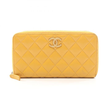 Chanel Matelasse Around Zip Long Wallet