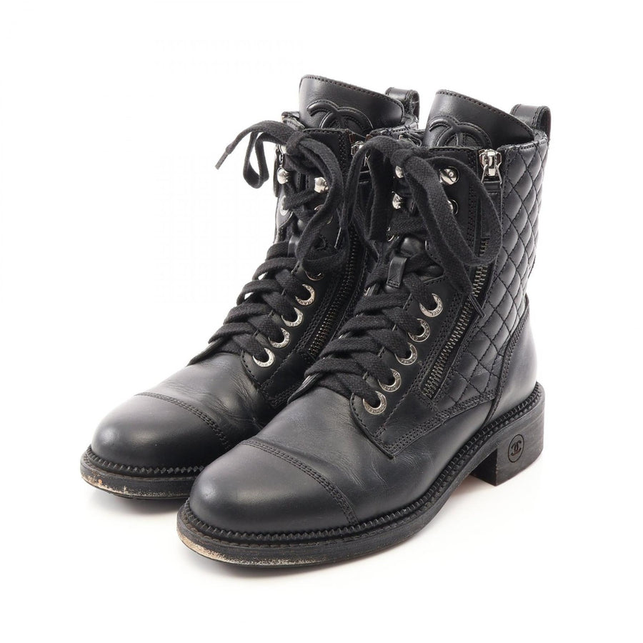 Chanel Coco Mark Short Boots #35 1/2