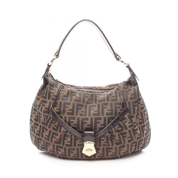 Fendi Zucca Shoulder Handbag Canvas