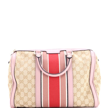 Gucci Vintage Web Boston Bag Gg Canvas