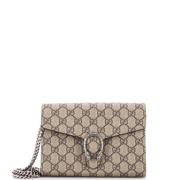 Gucci Dionysus Chain Wallet Gg Coated