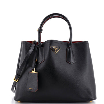 Prada Cuir Double Tote Saffiano Leather