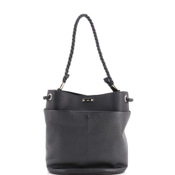 Chloe Braided Handle Key Bucket Bag