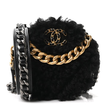 Shearling Sheepskin Chanel 19 Round