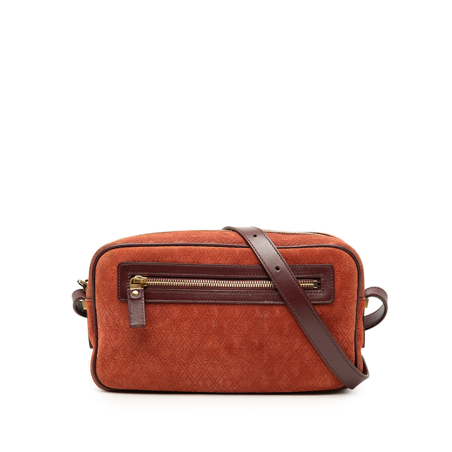 Saint Laurent Suede All Over Camera Bag