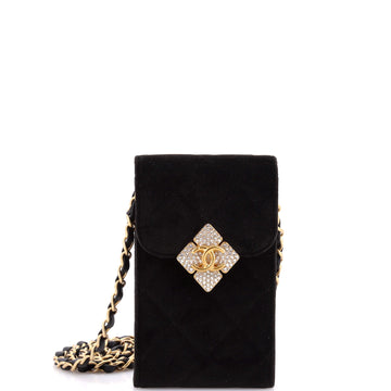 Chanel Diamond Lock Cc Phone Holder With