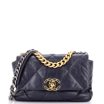 Chanel 19 Flap Bag Quilted Leather