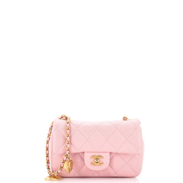 Chanel Heart Charms Flap Bag Quilted