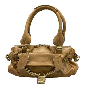 Chloe Paddington Beige Leather Shoulder