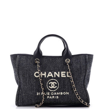 Chanel Deauville Nm Tote Denim Small