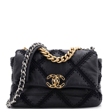 Chanel 19 Flap Bag Crochet Quilted
