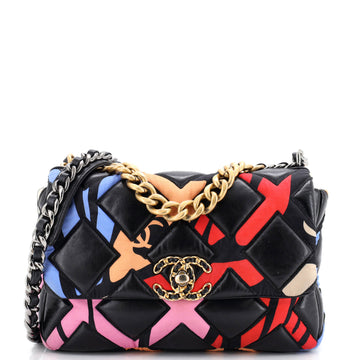 Chanel 19 Flap Bag Quilted Lambskin And